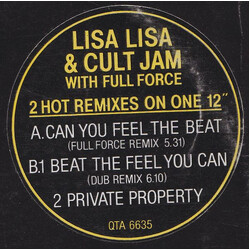Lisa Lisa & Cult Jam / Full Force Can You Feel The Beat (Full Force Remix) VINYL 12" USED
