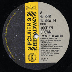 Jocelyn Brown I Wish You Would USED VINYL 12INCH 45 RPM SINGLE STEREO