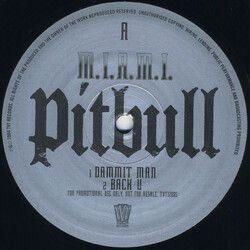 Pitbull M.I.A.M.I. USED VINYL 12INCH 33 S RPM PROMO
