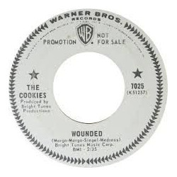 The Cookies Wounded USED VINYL 7INCH 45 RPM PROMO STYRENE