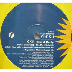 ESP (4) Have A Party USED VINYL 12INCH 33 S RPM