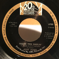 Jesse James (2) Thank You Darlin' USED VINYL 7INCH SINGLE