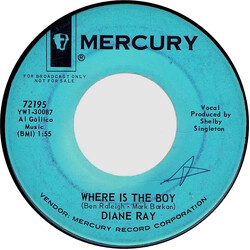 Diane Ray Where Is The Boy Vinyl 7" USED