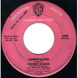 Warren Barker And His Orchestra Carnivalito / Malayan Nightbird Vinyl 7" USED