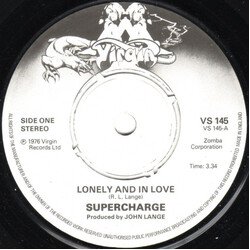 Supercharge (2) Lonely And In Love USED VINYL 7INCH 45 RPM SINGLE