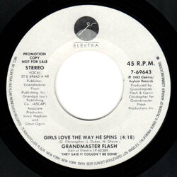 Grandmaster Flash Girls Love The Way He Spins VINYL 7" USED