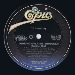 'Til Tuesday Looking Over My Shoulder Vinyl 12" USED