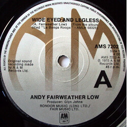 Andy Fairweather-Low Wide Eyed And Legless USED VINYL 7INCH 45 RPM SINGLE