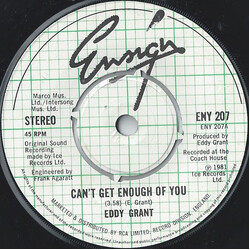 Eddy Grant Can't Get Enough Of You USED VINYL 7INCH 45 RPM SINGLE
