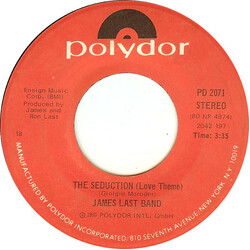 The James Last Band The Seduction (Love Theme) / Night Drive USED VINYL 7INCH 45 RPM