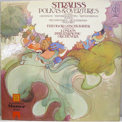 Johann Strauss Jr. / Theodor Guschlbauer / London Philharmonic Orchestra Polkas & Overtures Vinyl LP USED