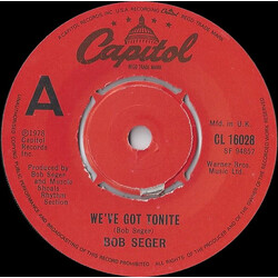 Bob Seger We've Got Tonite USED VINYL 7INCH 45 RPM