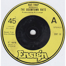 The Boomtown Rats Rat Trap USED VINYL 7INCH 45 RPM SINGLE