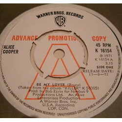 Alice Cooper Be My Lover USED VINYL 7INCH 45 RPM SINGLE PROMO