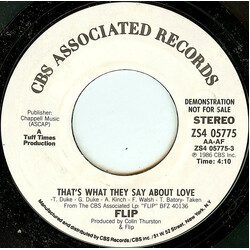 Flip (17) That's What They Say About Love USED VINYL 7INCH 45 RPM PROMO