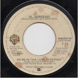 Al Jarreau We're In This Love Together USED VINYL 7INCH SINGLE 45 RPM
