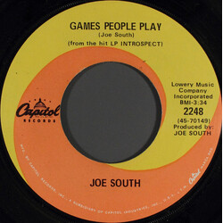 Joe South Games People Play VINYL 7" USED