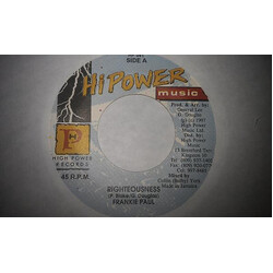 Frankie Paul Righteousness USED VINYL 7INCH 45 RPM