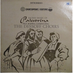 Giovanni Pierluigi da Palestrina / Paul Boepple / Dessoff Choirs Music Of Palestrina Vinyl LP USED