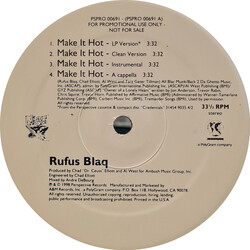 Rufus Blaq Make It Hot USED VINYL 12INCH PROMO