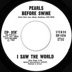 Pearls Before Swine I Saw The World Vinyl 7" USED