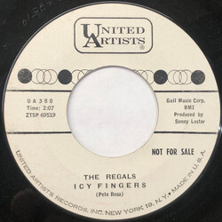 The Regals (7) Icy Fingers / Tiger Tears USED VINYL 7INCH SINGLE PROMO