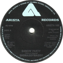 Showaddywaddy Dancin' Party Vinyl 7" USED