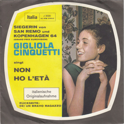Gigliola Cinquetti Non Ho L'età Vinyl 7" USED
