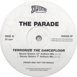 The Parade (3) Terrorize The Dancefloor USED VINYL 12INCH 33 S RPM