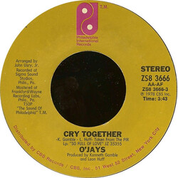The O'Jays Cry Together USED VINYL 7INCH 45 RPM