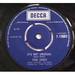 Tom Jones It's Not Unusual USED VINYL 7INCH 45 RPM REPRESS