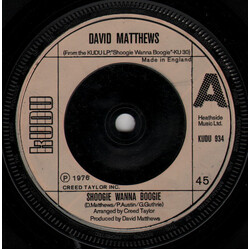 Dave Matthews (3) Shoogie Wanna Boogie USED VINYL 7INCH 45 RPM SINGLE