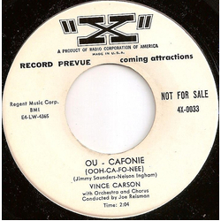 Vince Carson (2) / Unknown Artist Ou-Cafonie (Ooh-Ca-Fo-Nee) Vinyl 7" USED