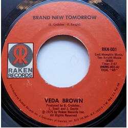 Veda Brown Brand New Tomorrow / Shoutin' Out Love USED VINYL 7INCH 45 RPM SINGLE
