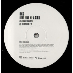 DMX Lord Give Me A Sign USED VINYL 12INCH PROMO
