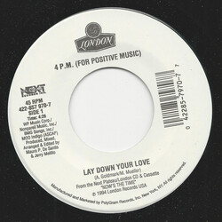 4 P.M. (For Positive Music) Lay Down Your Love / Sukiyaki USED VINYL 7INCH 45 RPM