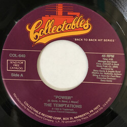 The Temptations Power / Struck By Lightning Twice USED VINYL 7INCH 45 RPM REISSUE