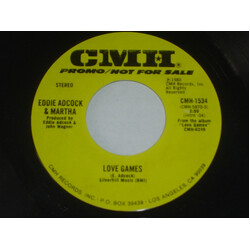 Eddie Adcock & Martha Love Games / Rat Hunt USED VINYL 7INCH 45 RPM SINGLE PROMO STEREO