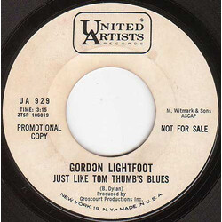 Gordon Lightfoot Just Like Tom Thumb's Blues / Ribbon Of Darkness Vinyl 7" USED