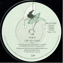Skids Circus Games USED VINYL 7INCH 45 RPM SINGLE STEREO