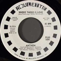 Anthem (28) Where There Is Love Vinyl 7" USED