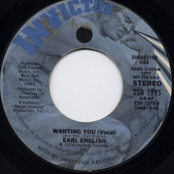 Earl English Wanting You USED VINYL 7INCH PROMO 45 RPM