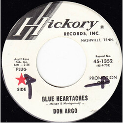 Don Argo Blue Heartaches USED VINYL 7INCH 45 RPM PROMO