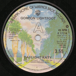 Gordon Lightfoot Daylight Katy VINYL 7" USED