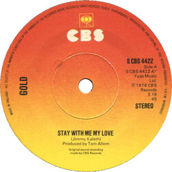 Gold (30) Stay With Me My Love USED VINYL 7INCH 45 RPM SINGLE