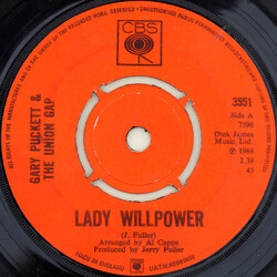 Gary Puckett & The Union Gap Lady Willpower USED VINYL 7INCH 45 RPM SINGLE