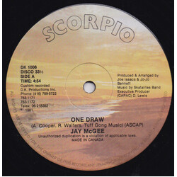 Jay W. McGee / Skatalites Band One Draw / One Draw Instrumental Vinyl 12" USED