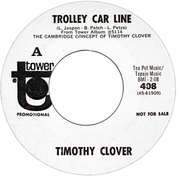 Timothy Clover Trolley Car Line / Great World Next Door Vinyl 7" USED