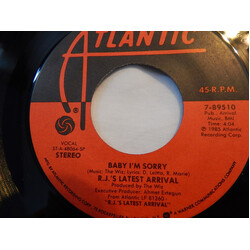 R.J.'s Latest Arrival Baby I'm Sorry USED VINYL 7INCH 45 RPM SINGLE
