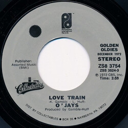 The O'Jays Love Train / Time To Get Down USED VINYL 7INCH 45 RPM REISSUE